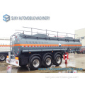 16 m3 Chemical Liquid Tank Semi Trailer 3 axle 90% Sulphuric Acid Tanker Trailer